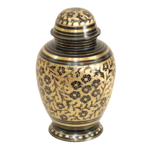 42120 - Urn - Black Golden Vine